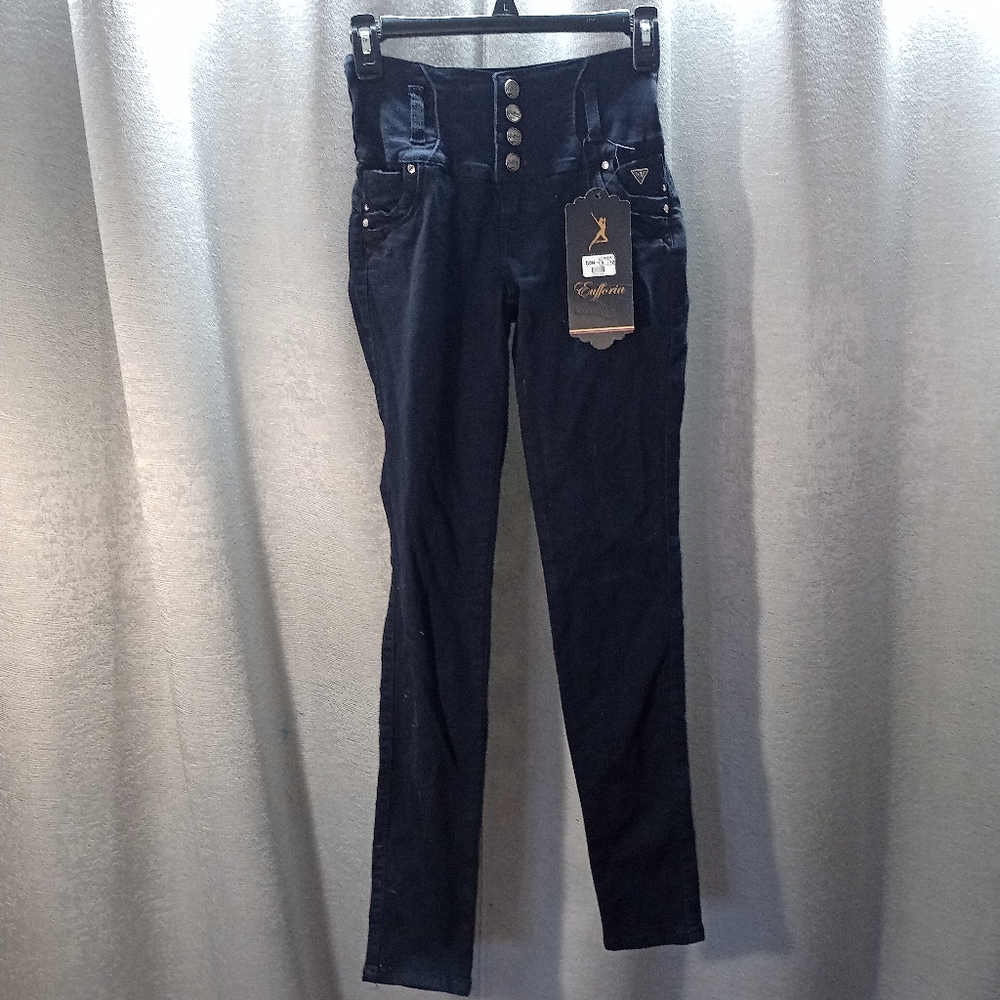 New Navy Blue High Rise Jeans